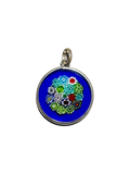 Millefiori Blue Kaleidoscope Pendant