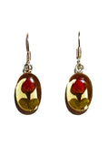 Rose Oval Earrings