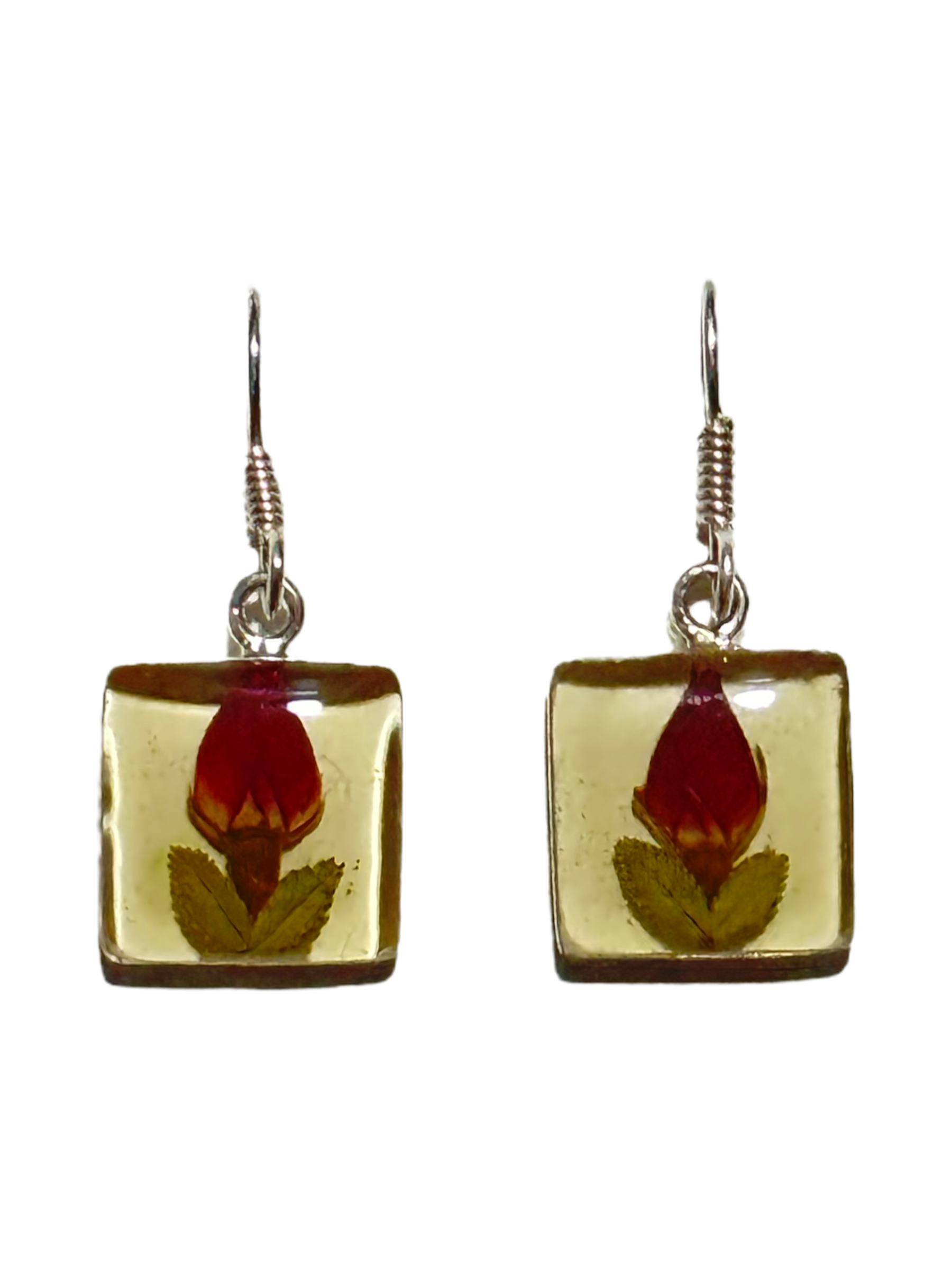 Rose Square Earrings